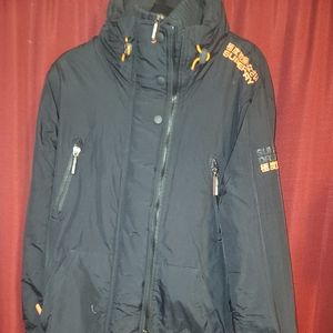 Mens superdry jacket black size xl